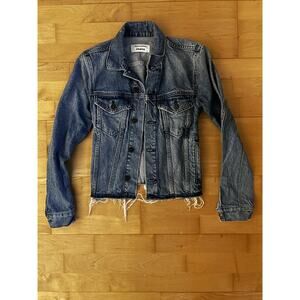 Reformation XS 100% Cotton reformation 80s structured denim Jacket